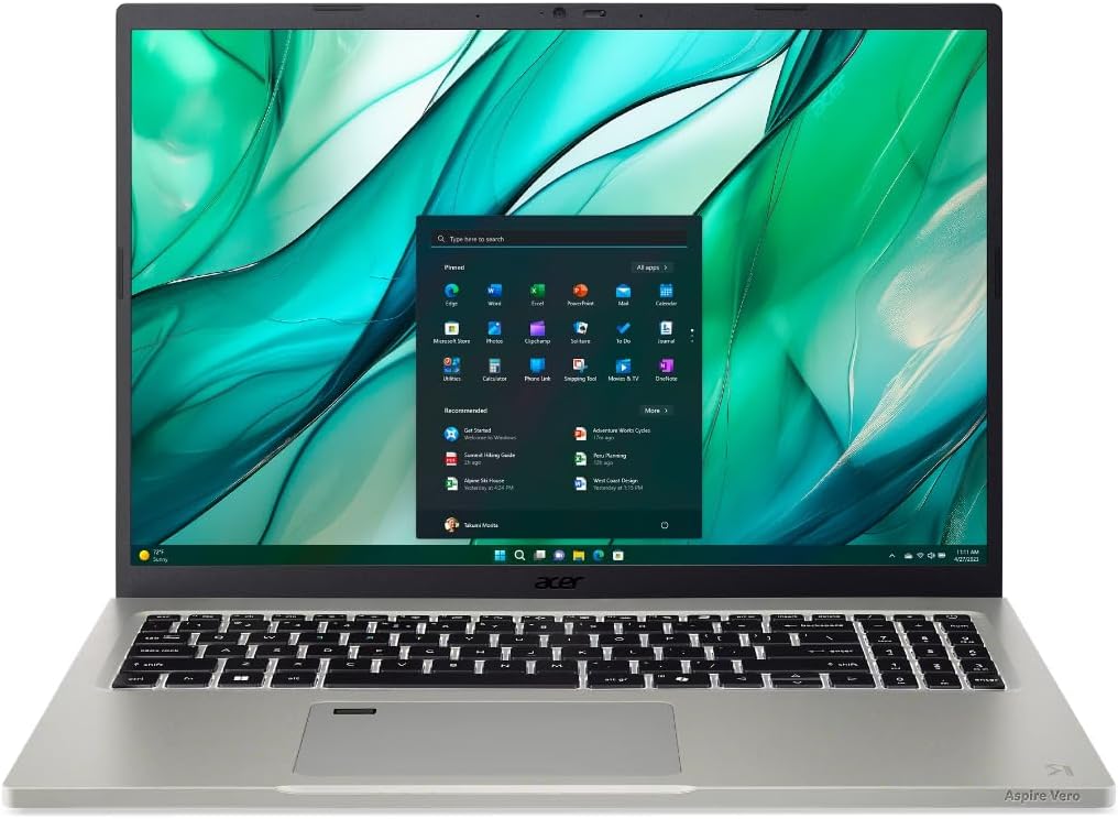 acer Aspire Vero 16 Personal Laptop, 2024, 16