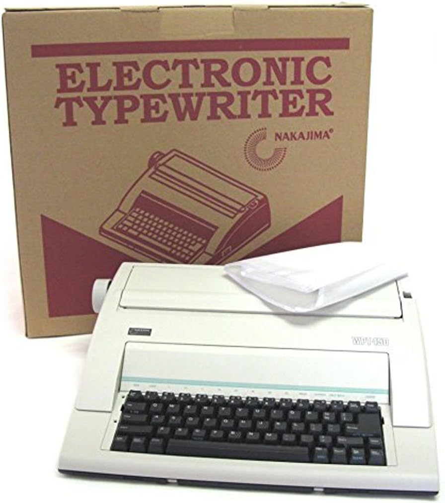 Nakajima WPT-150 Typewriter with Dust Cover Not Recomended for Office Use