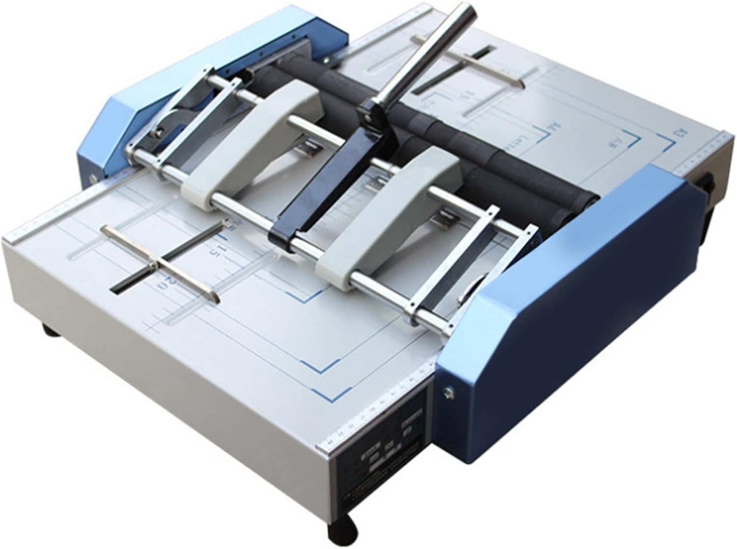 Electric Creasing Machine, A3 Paper Bookbinding, with Scale Ruler, 5 Nail Positions, Stapler with 20 Sheet Capacity, for Printing Plants, Schools, Libraries, Government Agencies