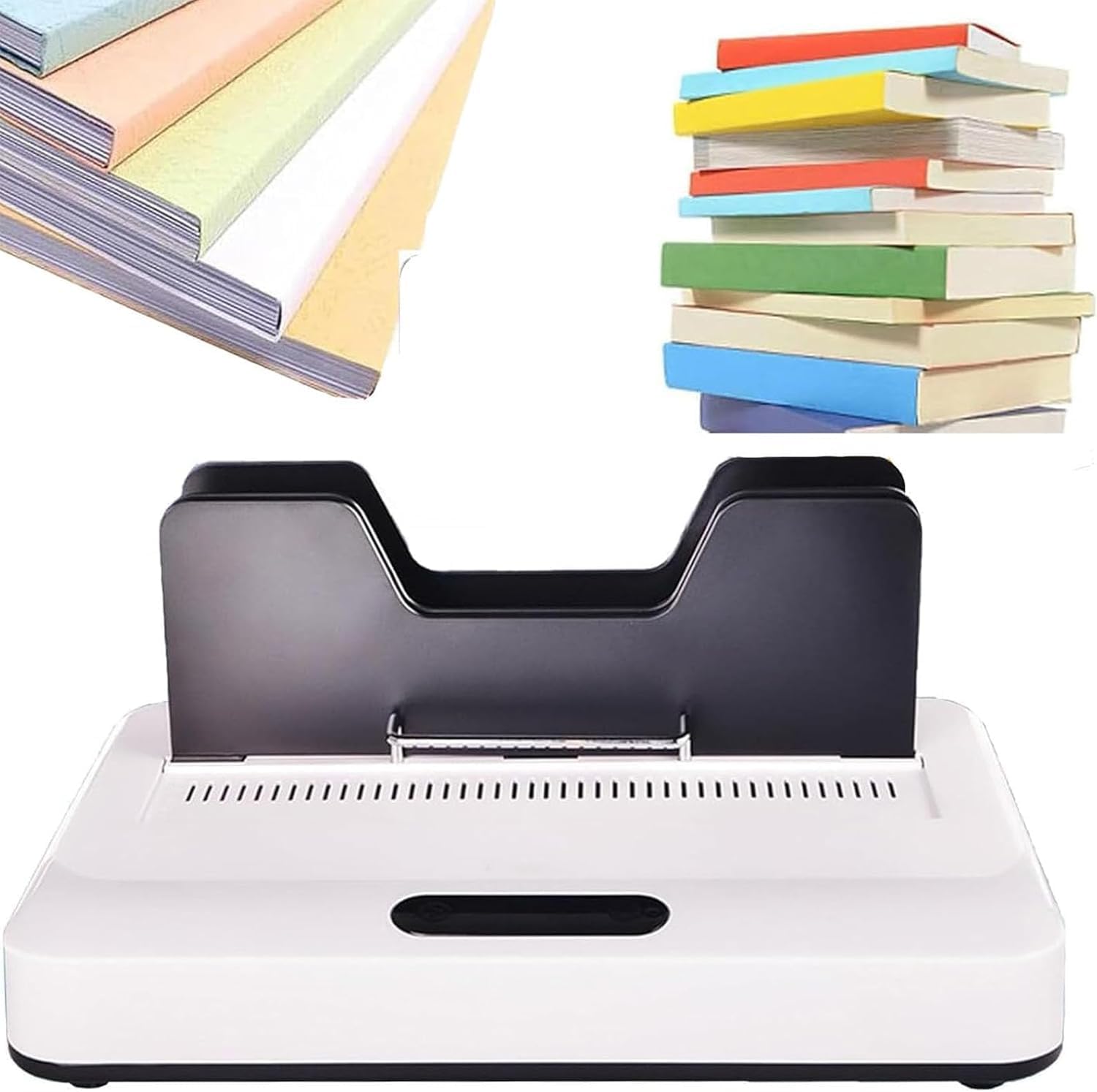 Electric Hot Melt Binding Machine, Thermal Binding Machine, Easily Bind 30-60MM Thickness/600 Sheets, Built-in Fan Cooling, Fast Cooling, Hot Melt 3-speed Switch, for Contract, Document, Reports