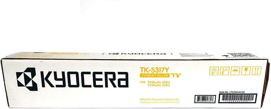 KYOCERA Genuine TK-5317Y Yellow Toner Cartridge for TASKalfa 408ci, 508ci (1T02WHAUS0)