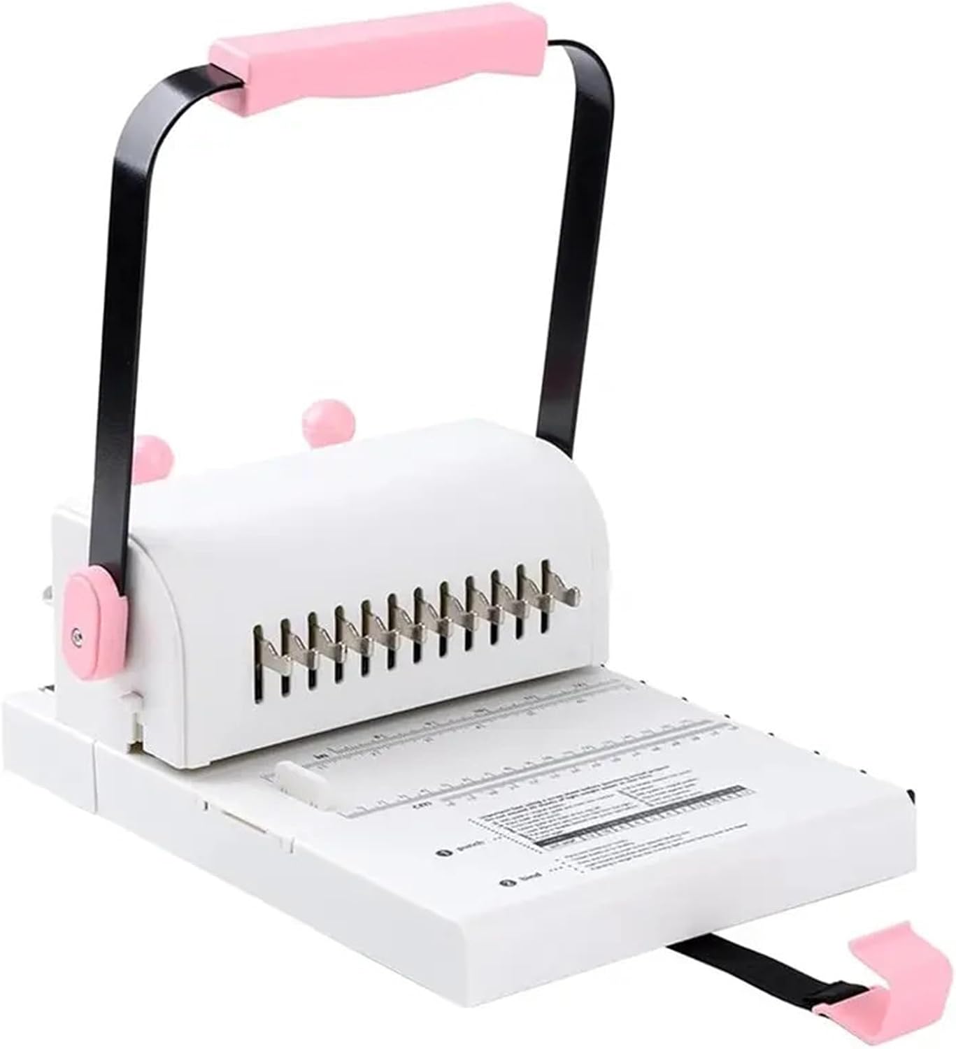 Binding Machine, Binding Machine with Slide Ruler Compatible with Wire Or Spiral Coils, Make Professional Thick Books