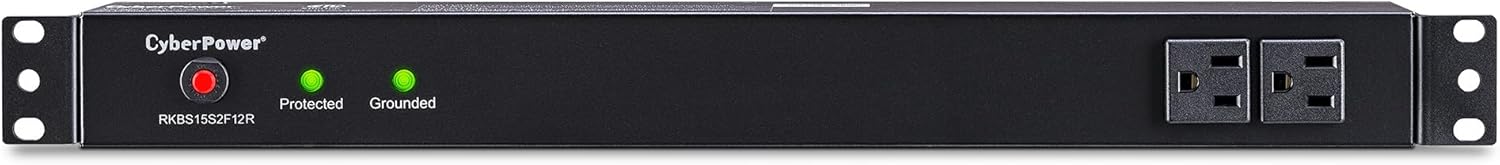 CyberPower RKBS15S2F12R Rackbar Surge Protector, 120V/15A, 14 Outlets, 15 Foot Power Cord, 1U Rackmount, UL Listed