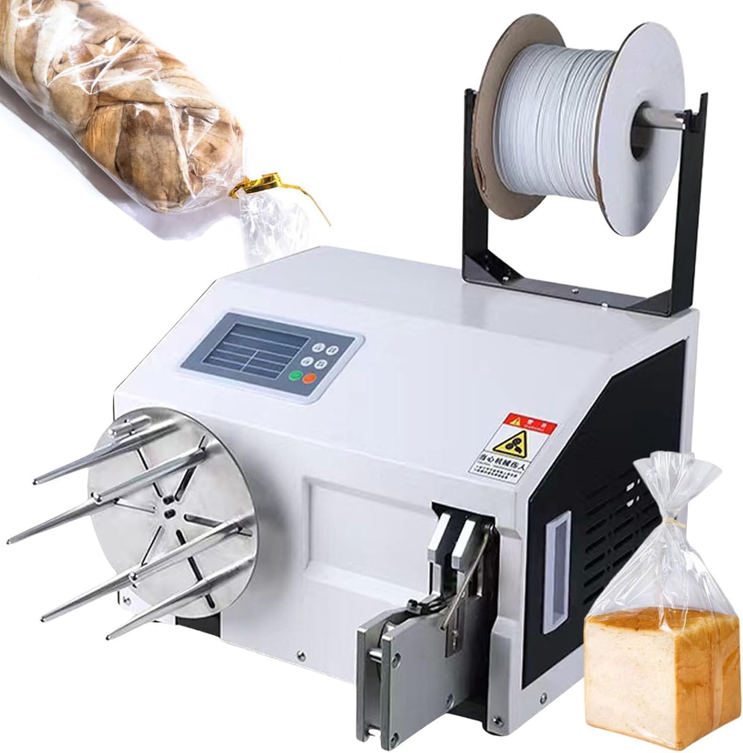 WEIZIIA Automatic Twist Tie Machine, Wire Harness Binding Machine, 0.19-1.18in Adjustable, 4.3