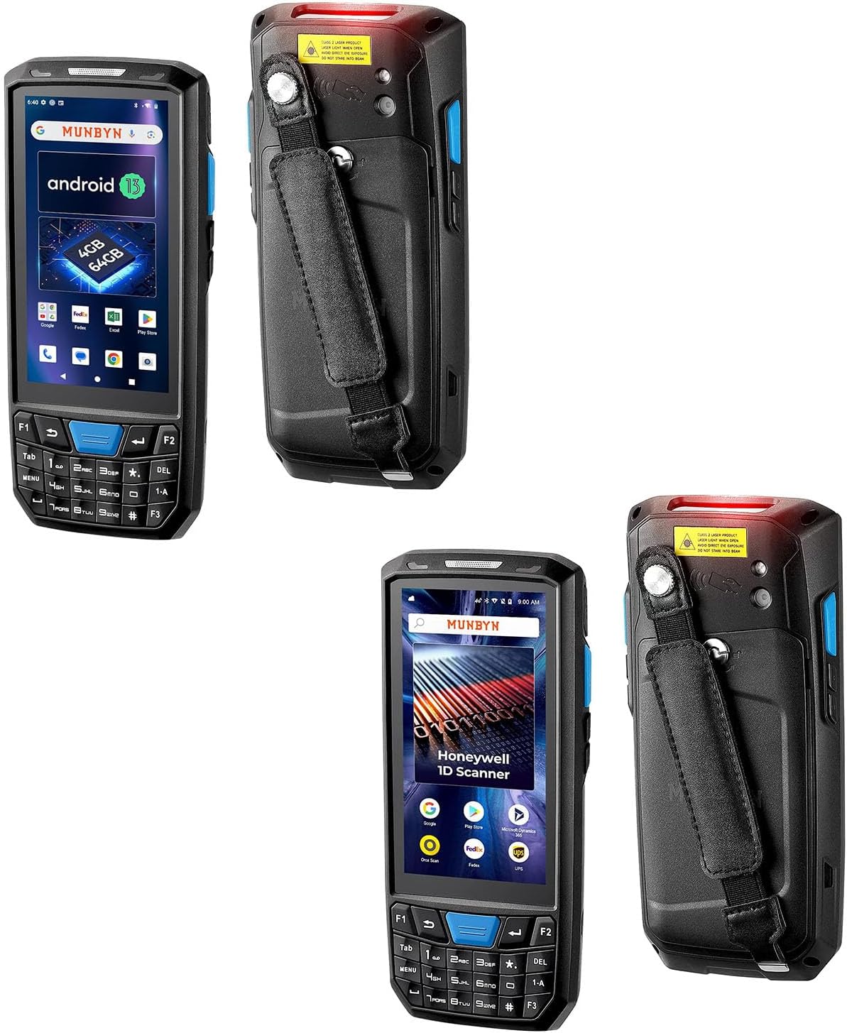 MUNBYN 2024 Android Barcode Scanner 035Pro with Honeywell N4313 1D Scanner