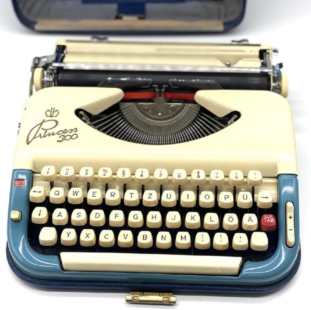 ARTUNV Iego Typewriter, Embossing Label Maker,Old-Traditional Manual Typewriter, Typeable 33 * 30 * 8CM