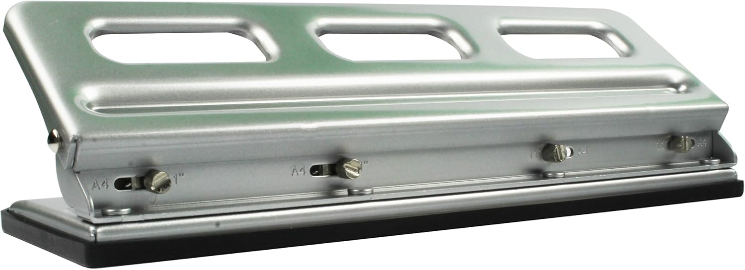 GBC Desktop VeloBinder Strip Binding Machine, 20 Sheet Punch Capacity, 200 Sheet Binding Capacity, A4, Silver, 9707121