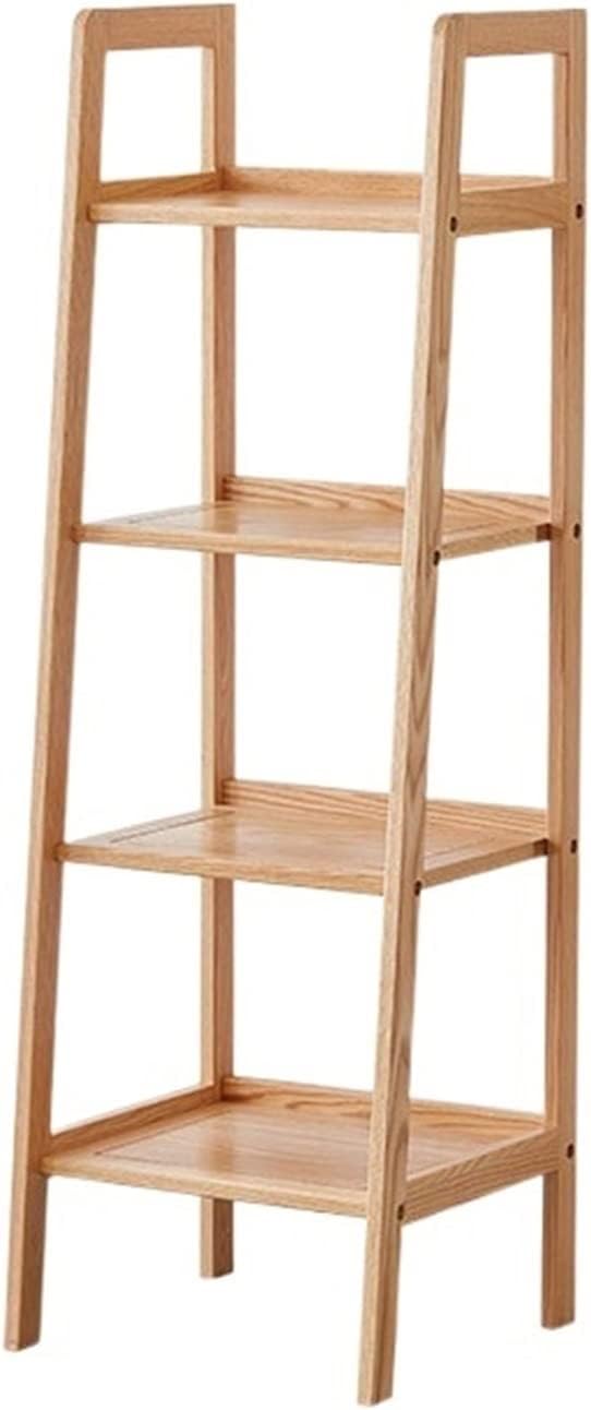 UNNS Bookshelf Creative Trapezoidal Wooden Bookshelf Bookcase Storage Rack Modern Rack Side Cabinet Suitable for Living Room Study Office Bookcase Organizer (Color : A)