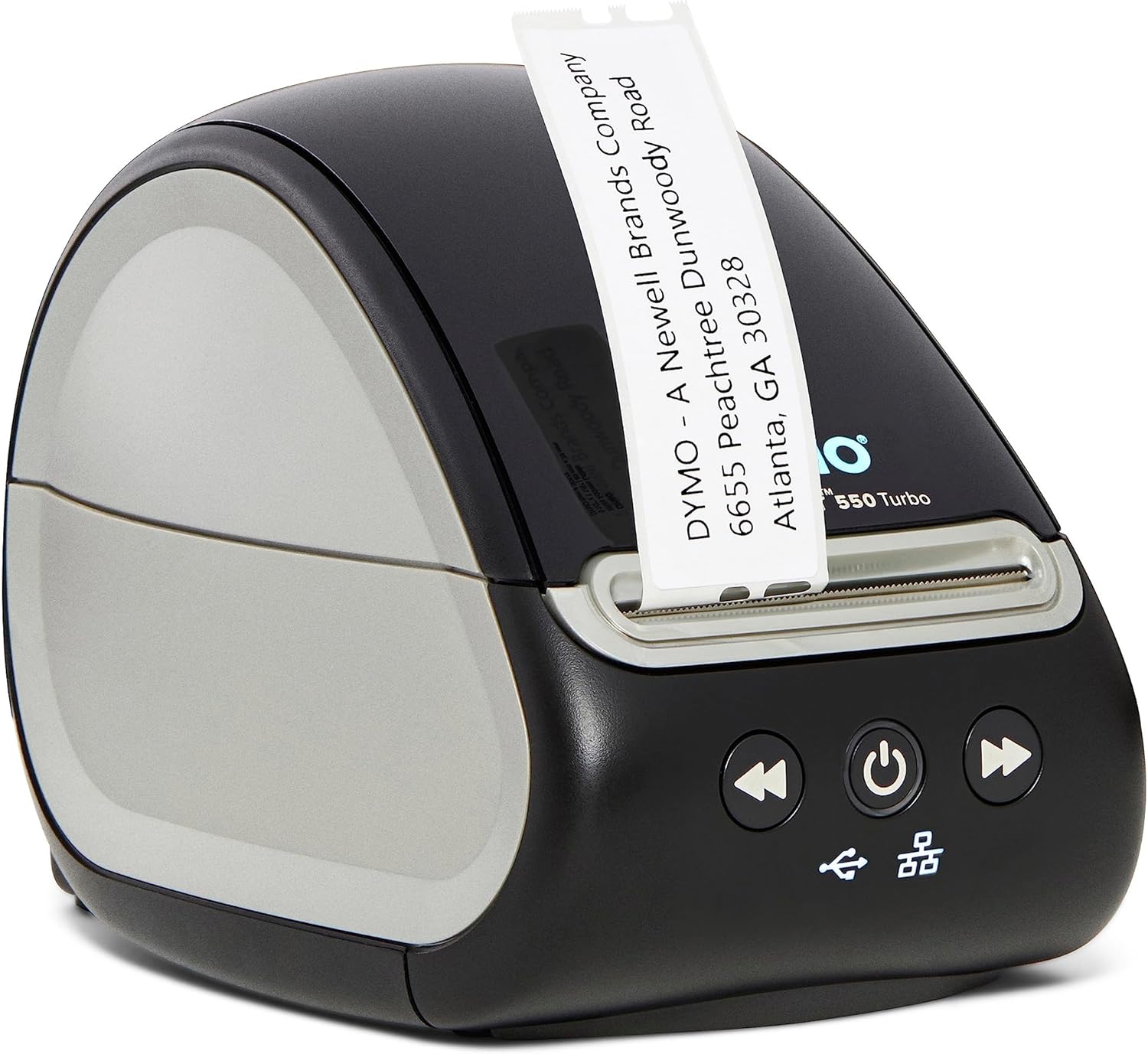 DYMO LabelWriter 550 Turbo Label Printer, High-Speed Direct Thermal Printing, Automatic Label Recognition, Prints Variety of Label Types Through USB or LAN Network Connectivity - Fast, Efficient