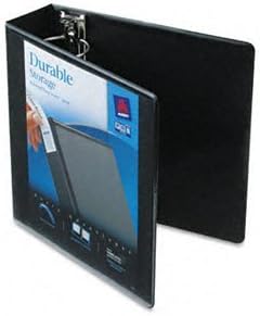 Avery Durable Vinyl EZ-TURN Ring View Binder BNDR,DURBLE VIEW 3 IN,BK 2347/100 (Pack of8)