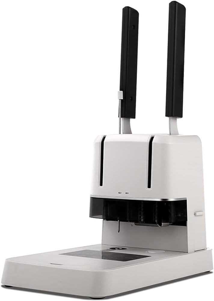 JKSVTF Professionally Bind Presentations Manual Punching Machine,Manual Creasing Machine, 38mm Hot Melt Riveting Tube Binding Machine Accounting Office