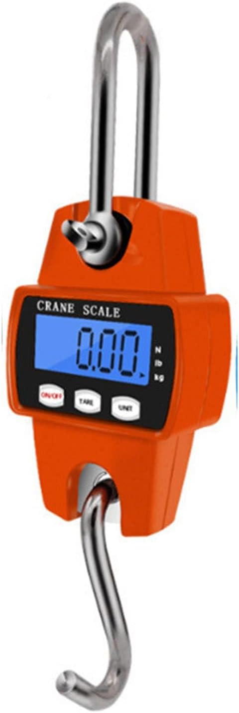 Feilx Luggage Scale Portable Digital Hanging Scale for Travel,Digital Electronic Hook Hanging Scales Loop Weighing Balance Digital Travel Postal Fishing Hook Scale (Color : A)