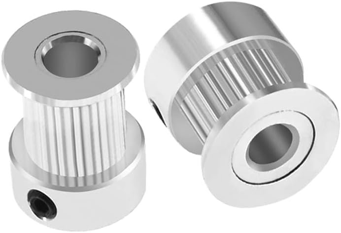 Printer Accessories Compatible with GT2 20Teeth Bore 4/5/6/6.35/8mm 2GT Compatible with Timing Alumium Pulley Fit for GT2-6/10mm Open Synchronous Belt (Size : 6.35mm, Color : 4PCS_10MM)(8mm)