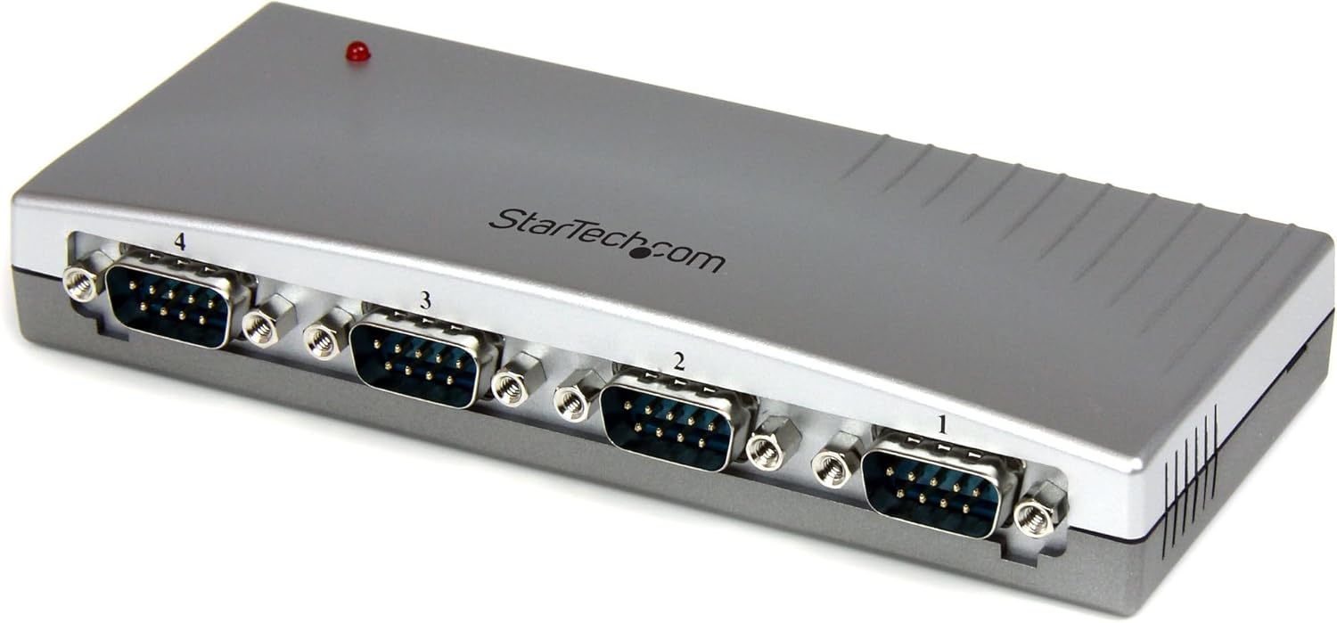 StarTech.com 4 Port USB to RS-232 Serial DB9 Adapter - Serial Adapter - 4 Ports (ICUSB232_4)