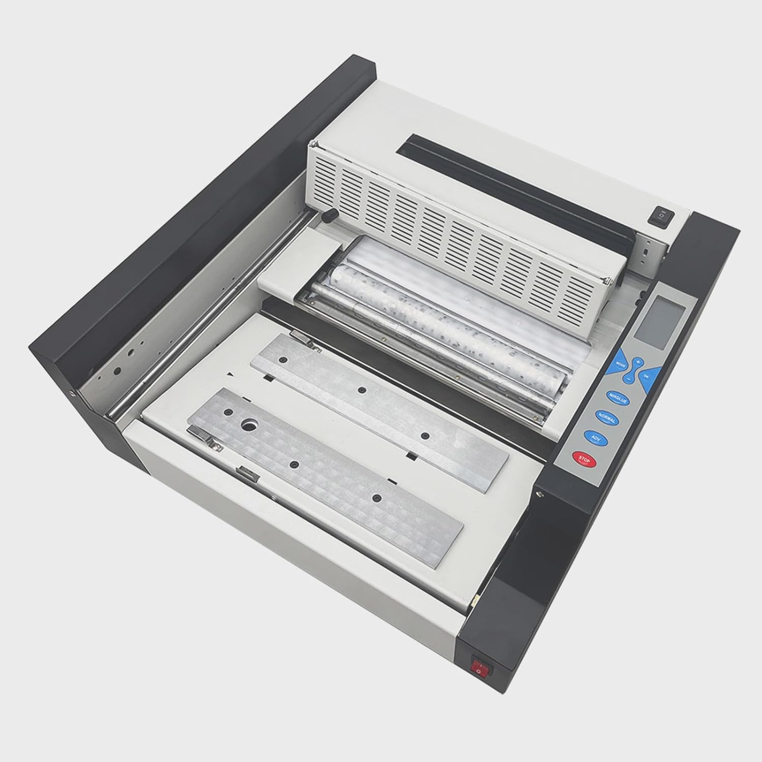 WYDDDARY Automatic Hot Glue Book Binding Machine with Fault Detection Desktop Hot Melt Glue Book Binder with LCD Screen Binding Speed 140 Books/Hour 1.38