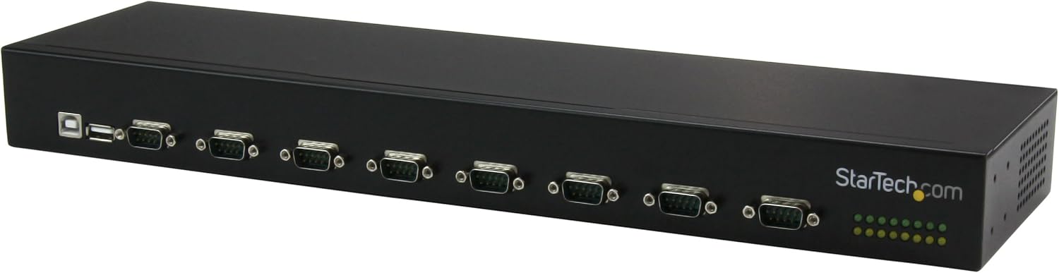 StarTech.com USB to Serial Hub - 8 Port - COM Port Retention - Rack Mount and Daisy Chainable - FTDI USB to RS232 Hub , TAA (ICUSB23208FD)