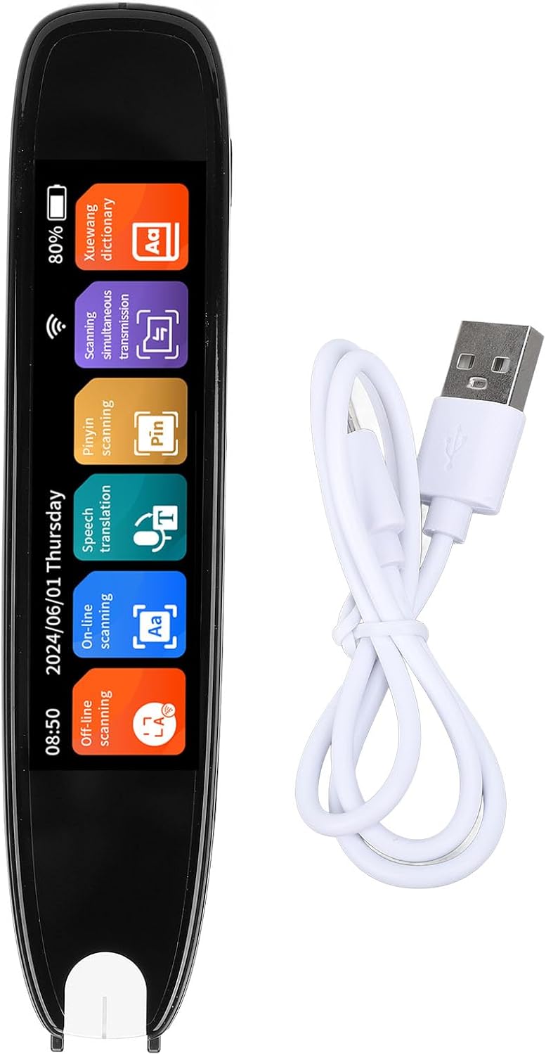 Translation Pen Scanner for Dyslexia - Digital Reader Pen for Text-to-Sp - Ideal for Students and Adults