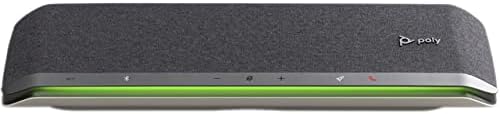 Poly - Sync 60 Smart Speakerphone for Conference Rooms (Plantronics) - Connect to PC/Mac via Combined USB-A/USB-C Cable, Smartphones via Bluetooth - Works with Teams (Certified), Zoom & More