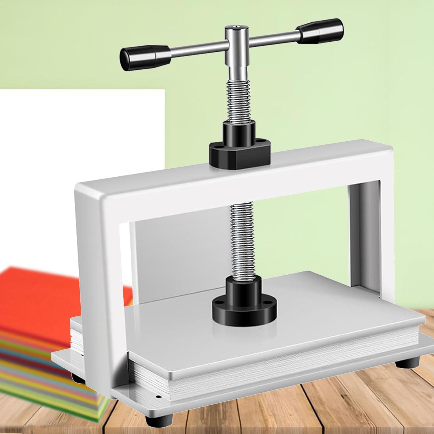 Book Press Machine 13.78 * 8.66 inch for A4 Size Papers,16.93 * 8.66 inch for A3 Size Papers,Manual Bookbinding Press Machine,Paper Flattening Machine,A4