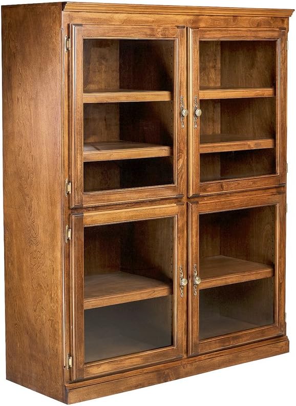 FOREST DESIGNS Traditional Alder Bookcase: 48W x 60H x 18D 60h Chestnut Oak