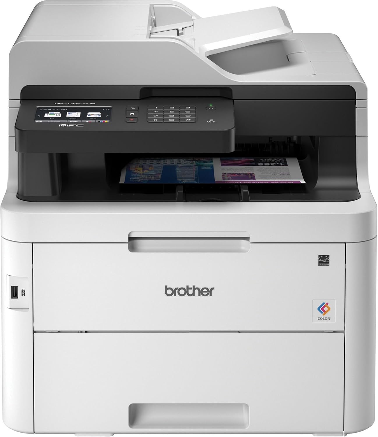 Brother MFC-L3750CDW Digital Color All-in-One Printer, Laser Printer Quality, Wireless Printing, Duplex Printing, Amazon Dash Replenishment Ready