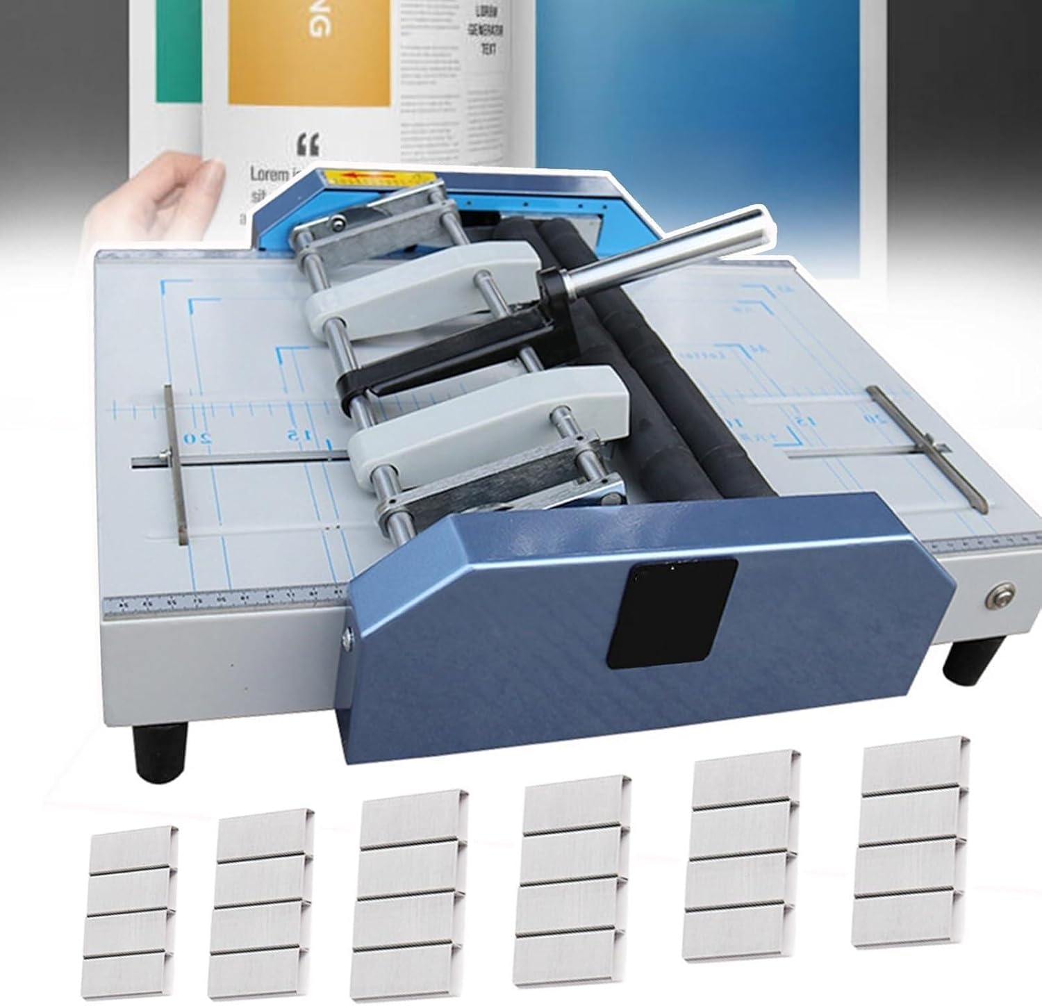 Automatic Booklet Binding and Folding Machine,70w Booklet Maker Paper Folder Folding Machine, A3 Booklet Binding & Folding Machine/Five Staple Holes