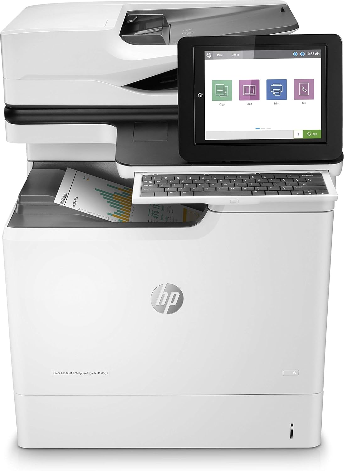 HP Color Laserjet Enterprise MFP M681f (Renewed)