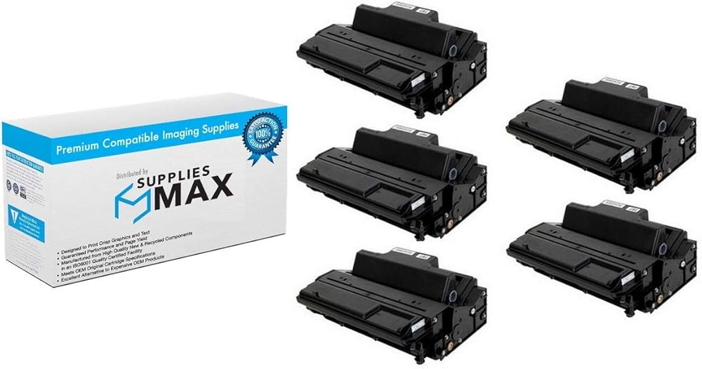 SuppliesMAX Compatible Replacement for Gestetner Corp P7031N/P7035N Toner Cartridge (5/PK-15000 Page Yield) (406997_5PK)