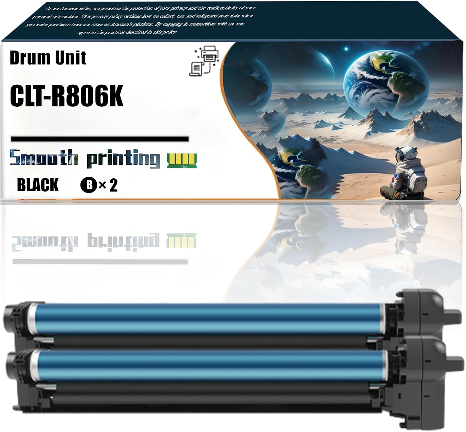 Replacement Parts Drum Unit CLT-R806K Compatible with Samsung MultiXpress X7400GX X7400LX X7500GX X7500LX X7600GX X7600LX Printers, Contains Chip and Clear Printing (2 Pack Black)