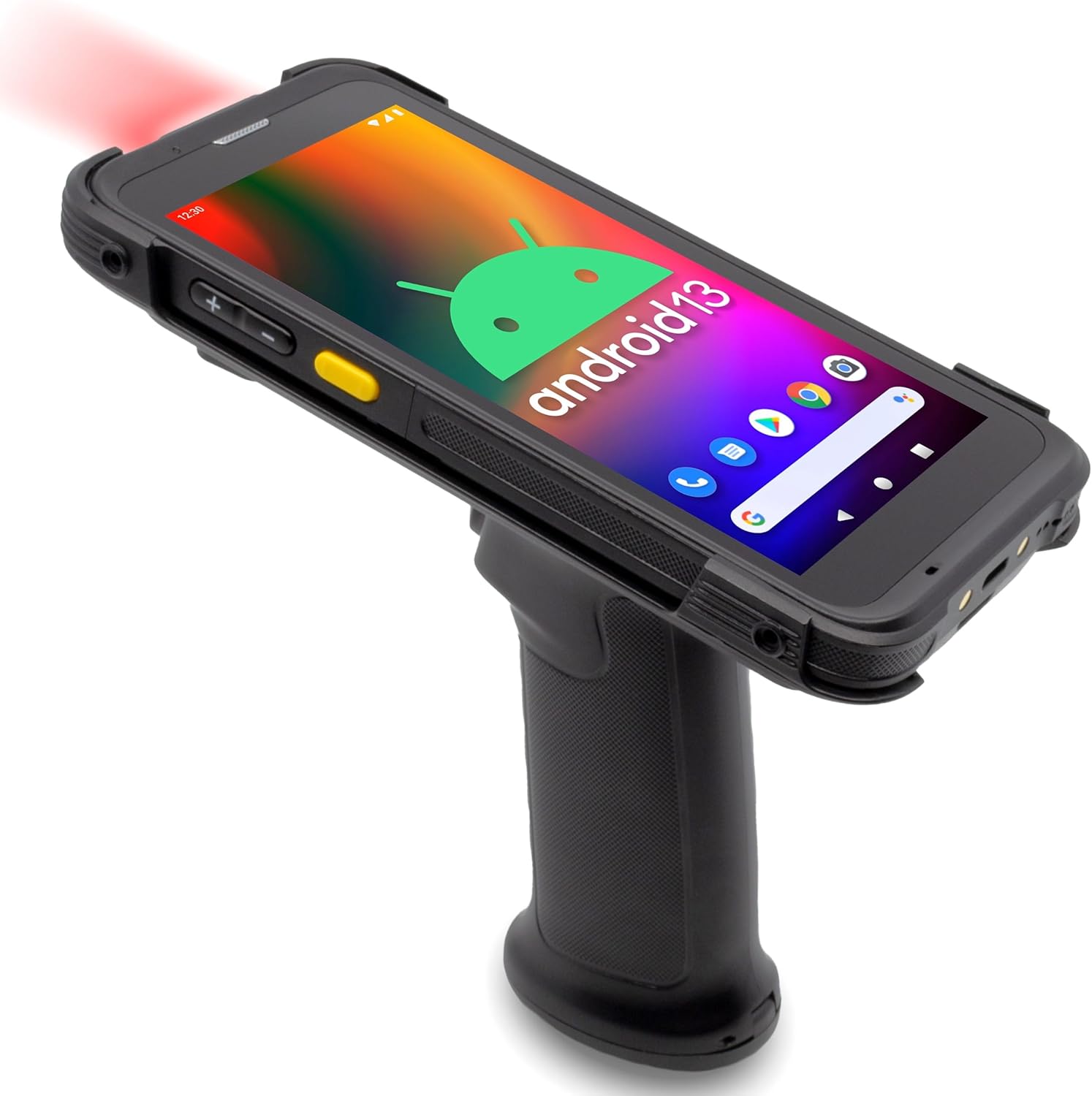 Chainway C66 Wireless Android Pistol-Grip Style Handheld Barcode Scanner, Zebra SE4710 2D/1D/QR, Play Store, 5.5” Large Screen, WiFi, GPS, NFC, 6FT Drop Rate for Warehouse Inventory (Build Your Own)