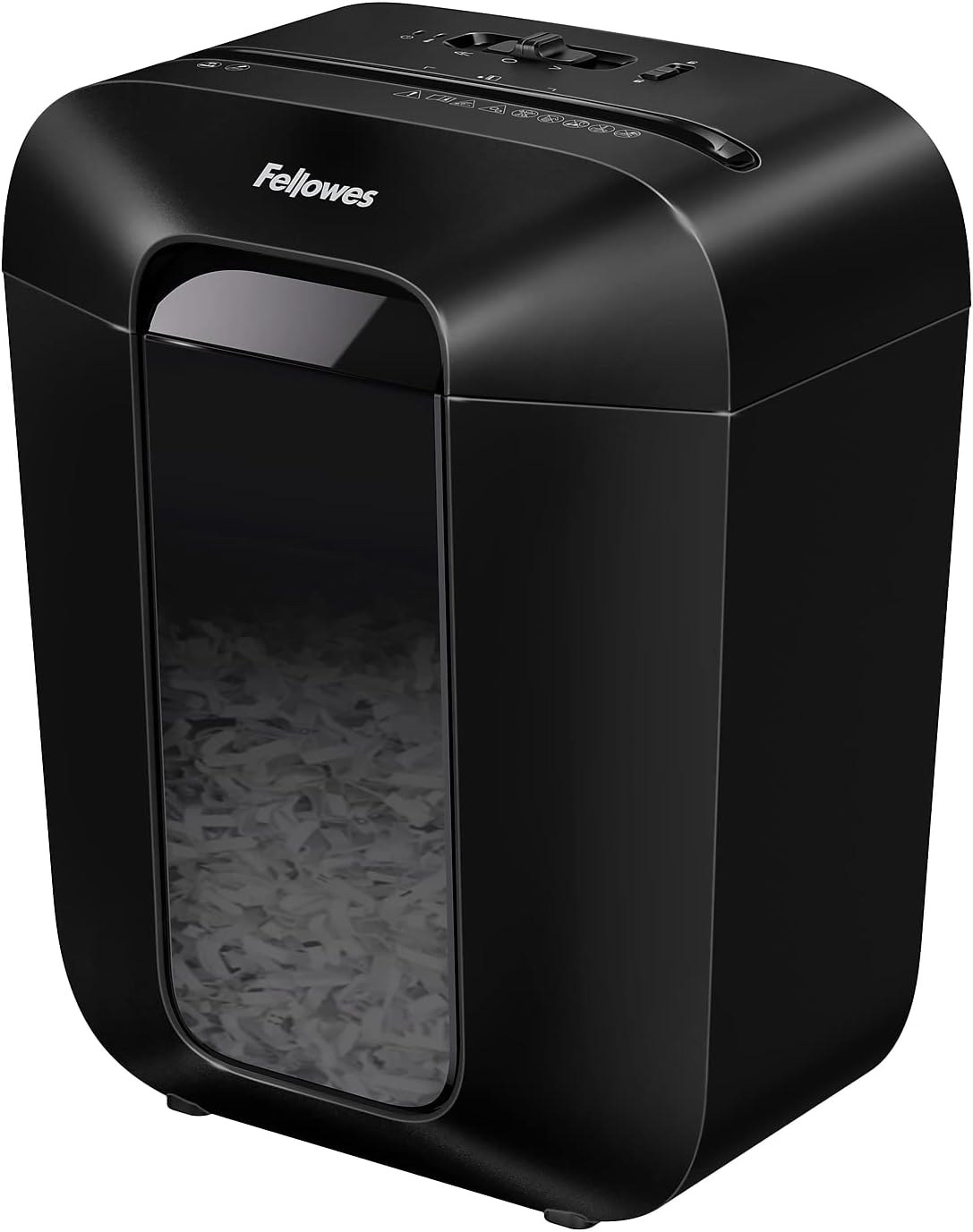 Fellowes Powershred LX45 Quiet Operation 8-Sheet Cross-Cut Paper Shredder, 4400201, Black