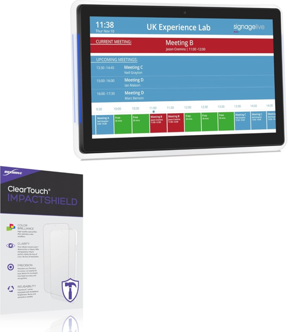 BoxWave Screen Protector Compatible With Portwell DPCS-1500 - ClearTouch ImpactShield (2-Pack), Impenetrable Screen Protector Flexible Film