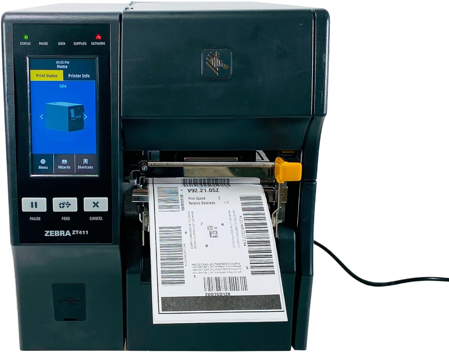 Zebra ZT411 Industrial Thermal Transfer Label Printer Peel Rewind Ethernet Bluetooth USB ZT41142-T310000Z with Bundle (Renewed)