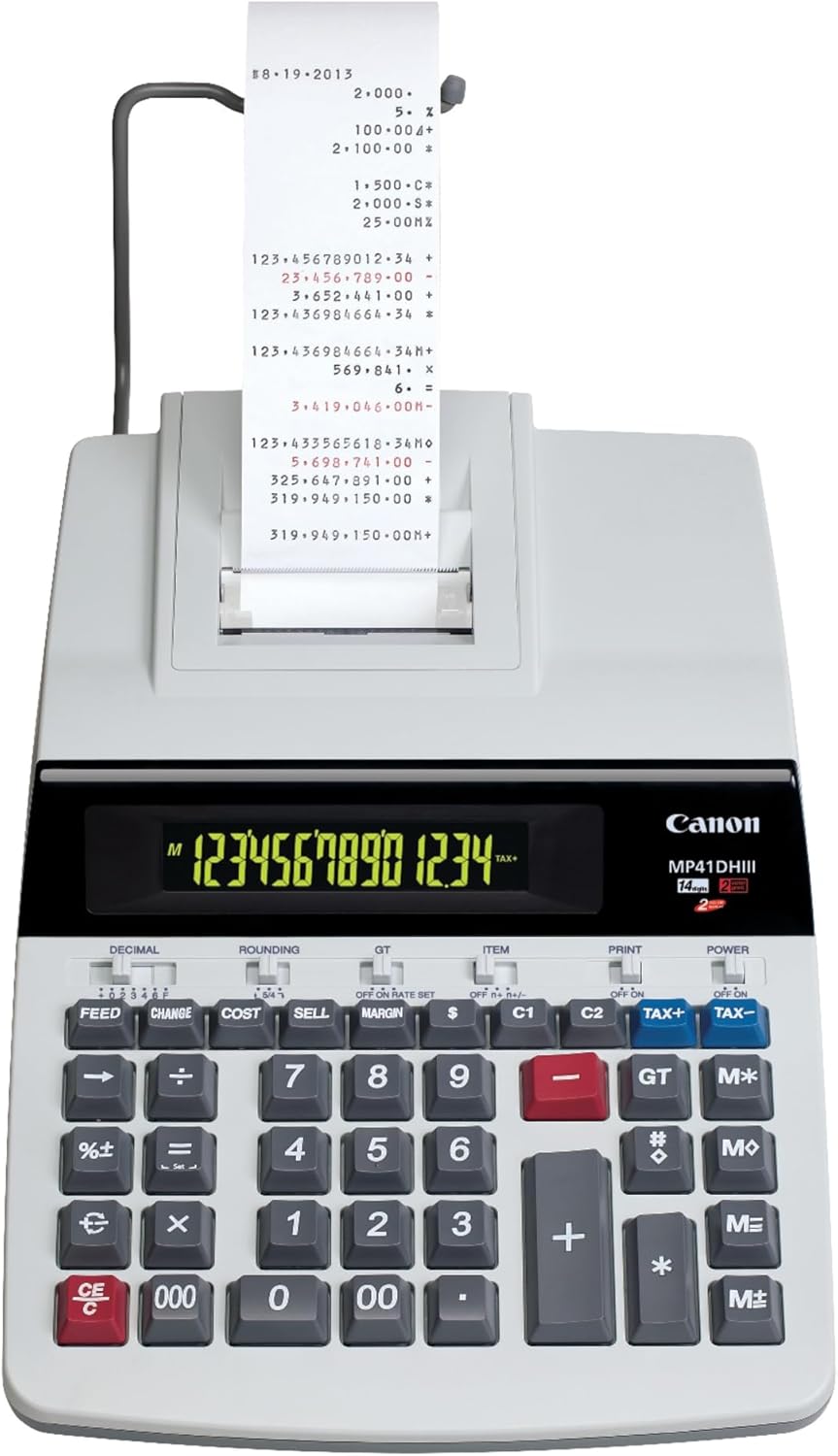 Canon Office Products MP41DHIII Desktop Printing Calculator