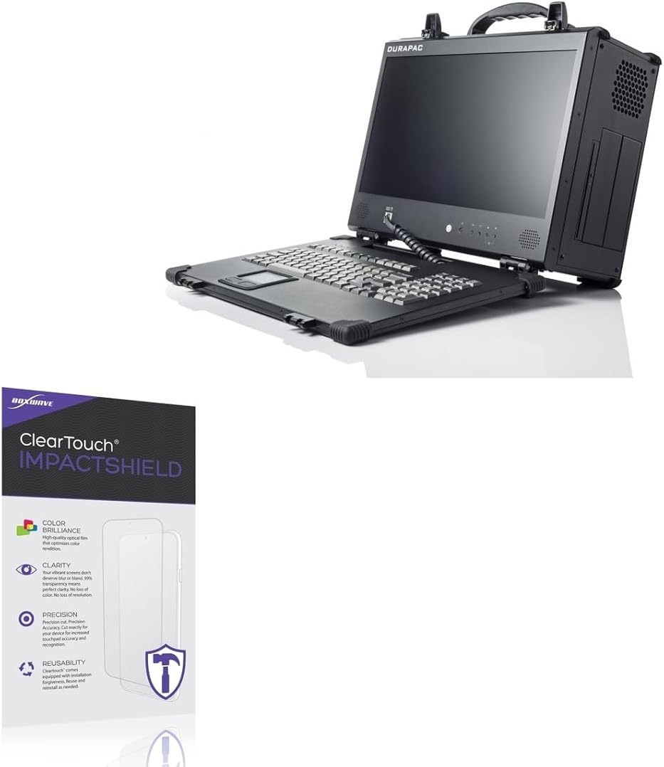 BoxWave Screen Protector Compatible With Acme Portable Machines DuraPAC (17.3 in) - ClearTouch ImpactShield (2-Pack), Impenetrable Screen Protector Flexible Film