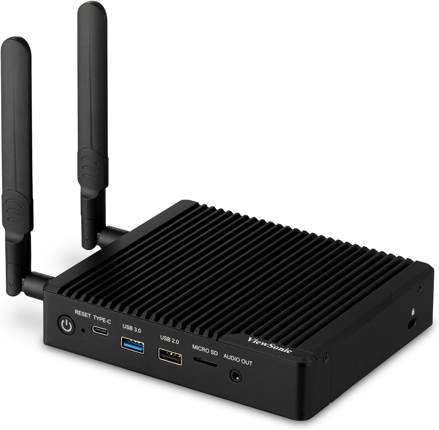 ViewSonic VBS200-A ViewBoard Smart AV Controller for Monitors, Projectors, and Displays Compatible with RS232C with vCast License, HDMI, USB, and Mini DP Inputs