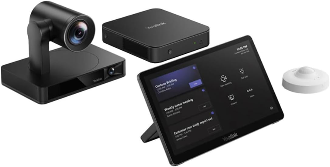 TWA Yealink Bundle of MVC860-C5-000 Teams Room System for Medium to Large Rooms Works with Zoom, RingCentral, Vonage, Connects to PC, Mac, Cell & Softphones with TWAComm Microfiber Cloth