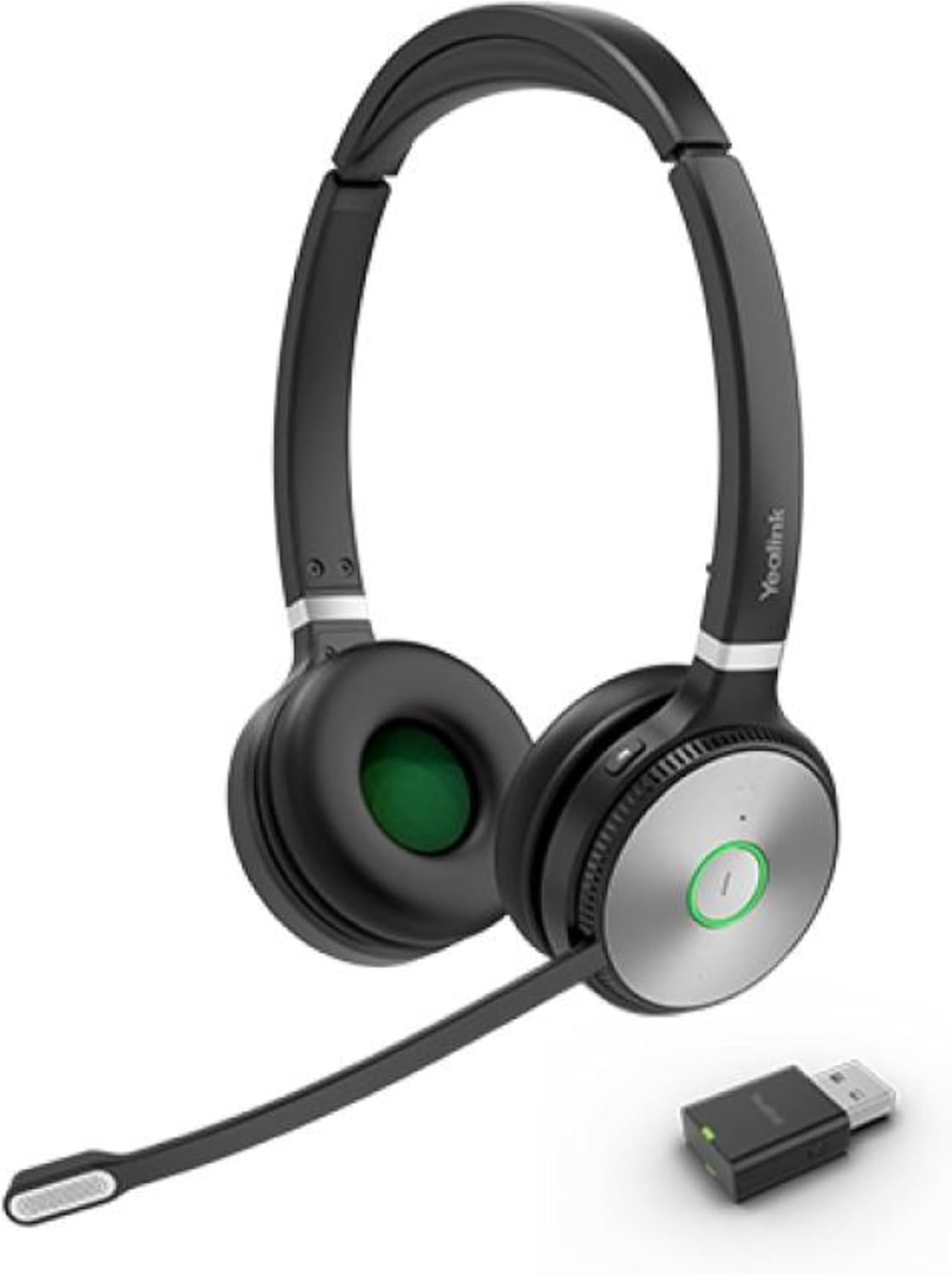 Yealink Headset WH62 Dual Portable UC, Black, Grey (Renewed)