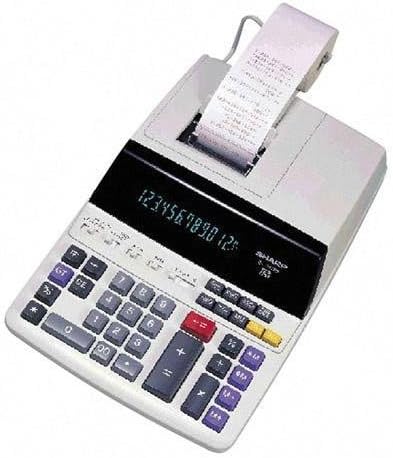 12-Digit Calculator,2-Color Printing,8-1/2