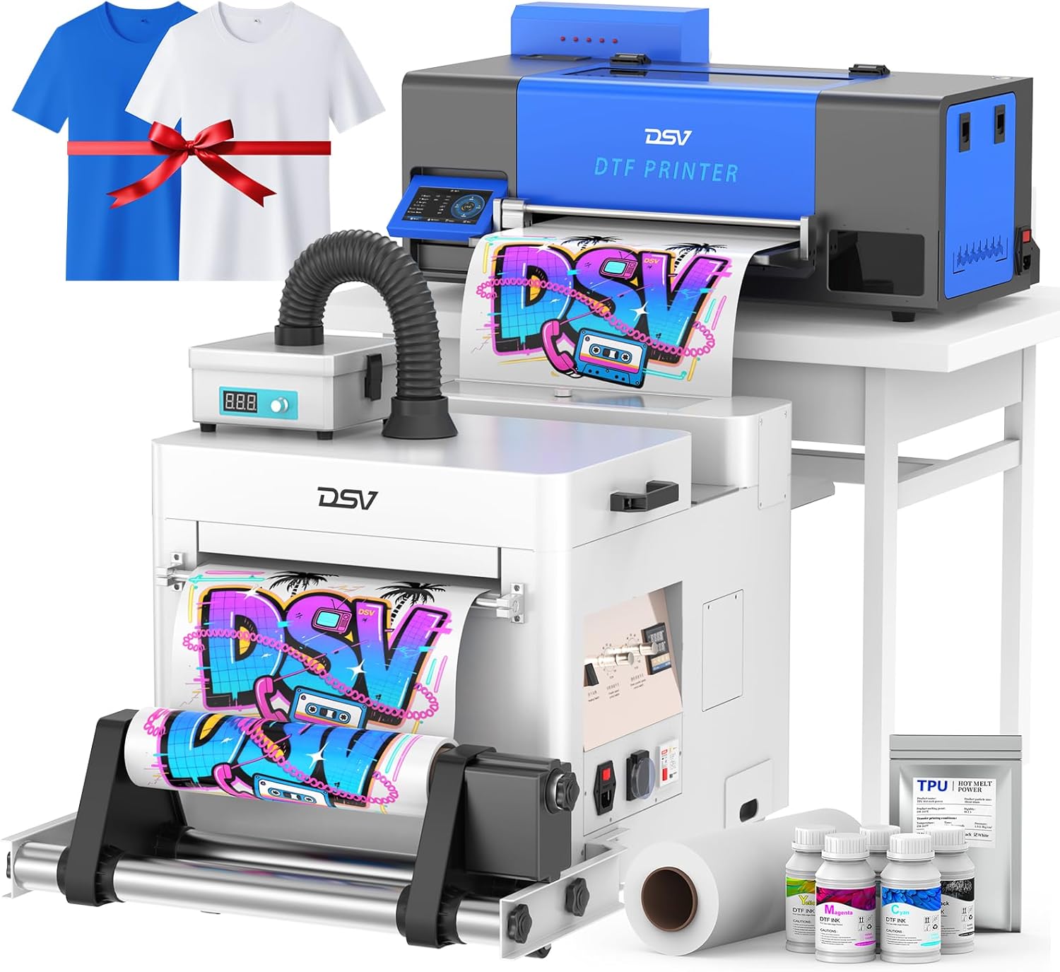 DSV A3 Plus XP600 DTF Printer, 2X Speed Compared to L1800/L805 DTF Printer Machine, 4.5
