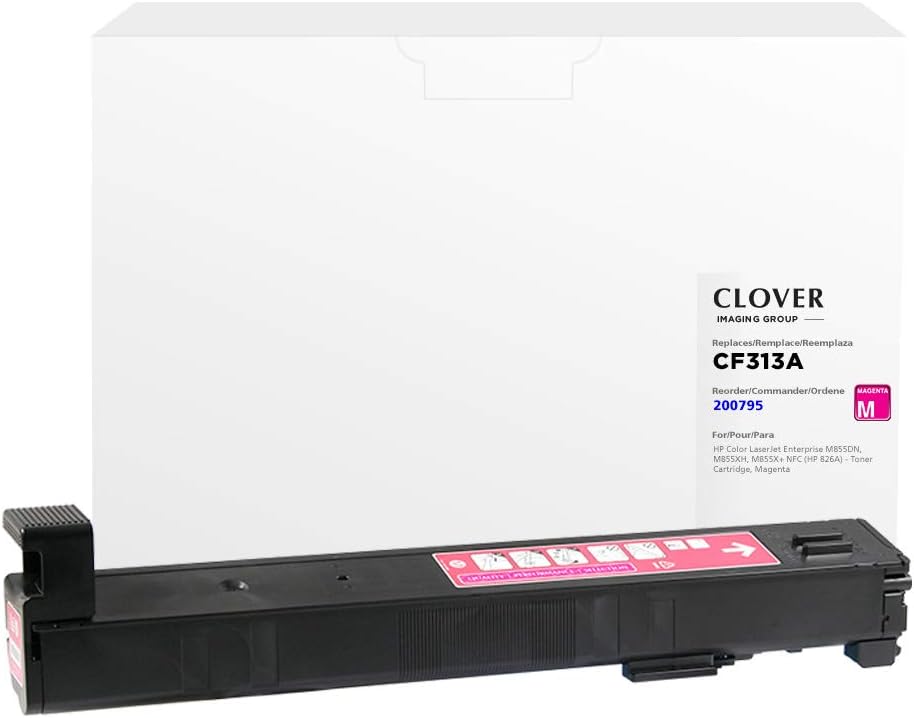 Clover Remanufactured Toner Cartridge Replacement for HP CF313A (HP 826A) | Magenta