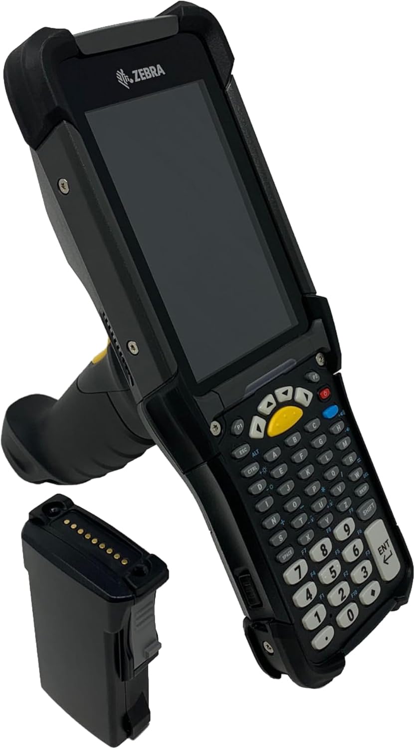 Zebra MC9300 Mobile Computer, MC93 Android 13 1D/2D Barcode Scanner (Extended Range), 53-Key Alpha Numeric Keyboard.