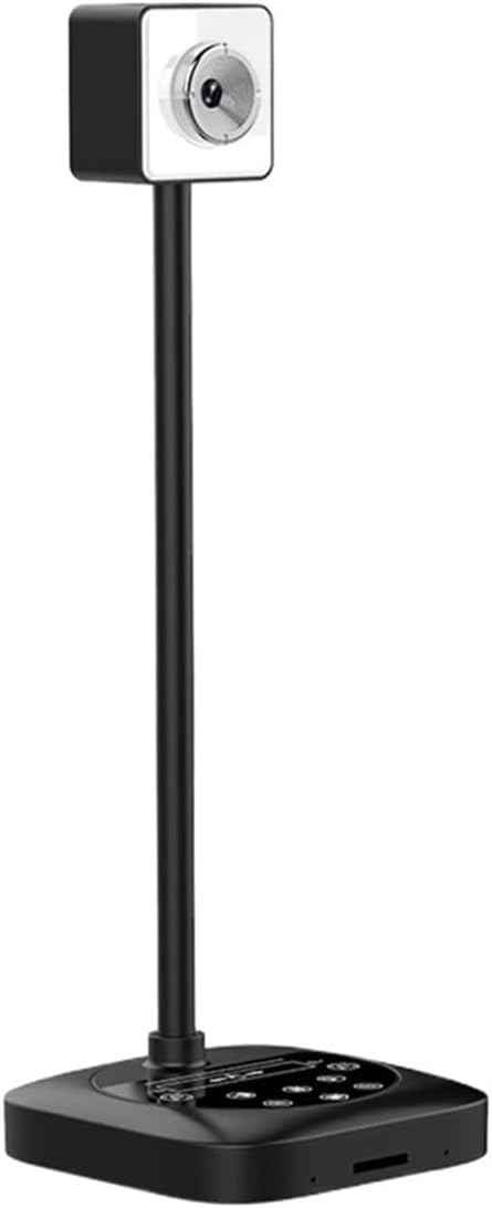 Book Scanner, 2pcs Document Camera with Autofocus, Microphone LED Fill Light for Online Teaching, Live Streaming Conferencing,Portable