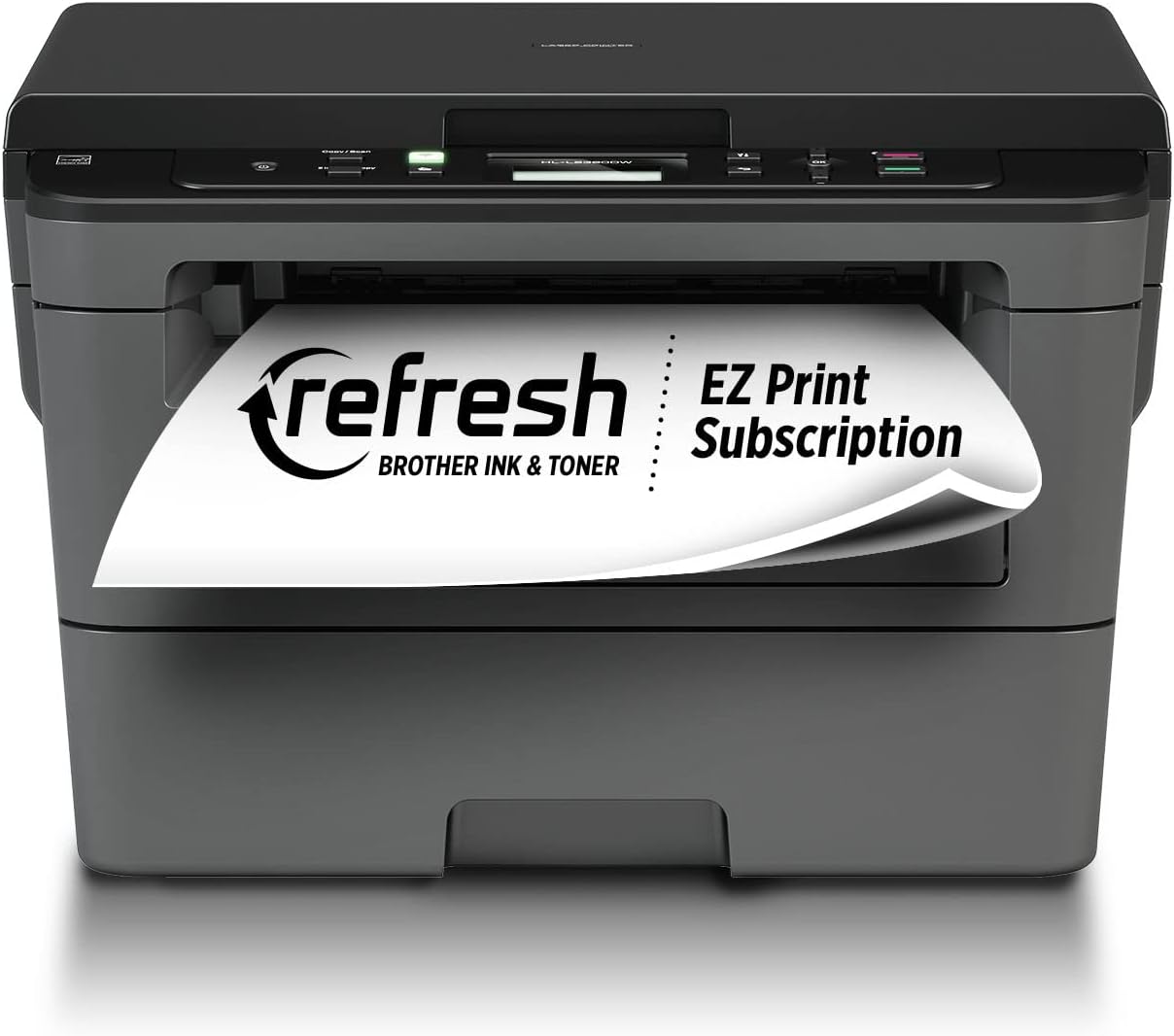 Brother Compact Monochrome Laser Printer, HLL2390DW, Convenient Flatbed Copy & Scan, Wireless Printing, Duplex Two-Sided Printing, Amazon Dash Replenishment Enabled,Black/Grey