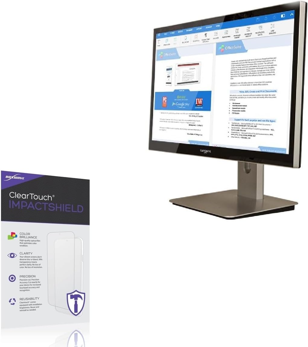 BoxWave Screen Protector Compatible With Tangent L24 - ClearTouch ImpactShield (2-Pack), Impenetrable Screen Protector Flexible Film