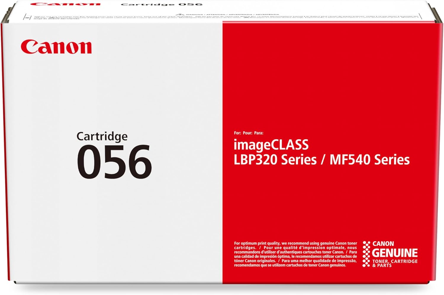 Canon Genuine 056 Black Toner Cartridge Compatible with LBP325dn, MF543dw