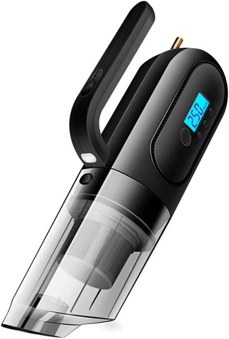 YOUOOK Cordless Handheld-Vacuum-Cleaner Lightweight Portable Mini Vac Inflator Air Tire for Car & Home, Cyclonic Suction Hand Rechargeable for Carpet Couch Dust Pet Cat Hair (Color : Black)