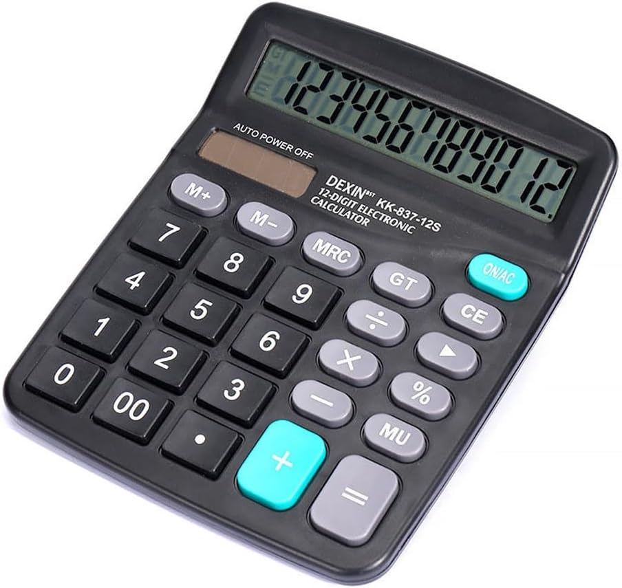 Calculator Office Supplies, Solar Calculator, Power Supply, 12 Bit Large Display Screen, Accounting Computer, Cross-Border Supply