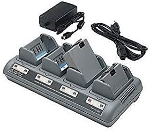 4-Bay Battery Charger Kit, for Zebra Barcode Printer Batteries: QL420, QL320, QL220 - RW420, RW220 - QLn420, QLn320, QLn220 (Renewed)