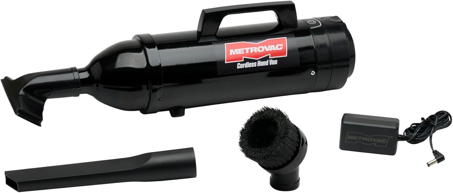 METROVAC CHV-B4 Cordless Hand Vac – Powerful, Portable, Vacuum Cleaner for Home, Auto Shop, Car, and Pet Hair – Premium Handheld Vacuum - Black